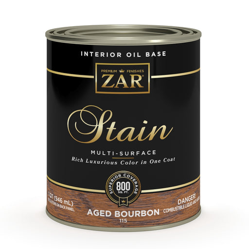 ZAR Interior Oil Base Stain, Aged Bourbon, Quart manufacturer can