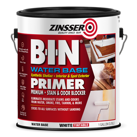 Zinsser B-I-N Water Base primer gallon can