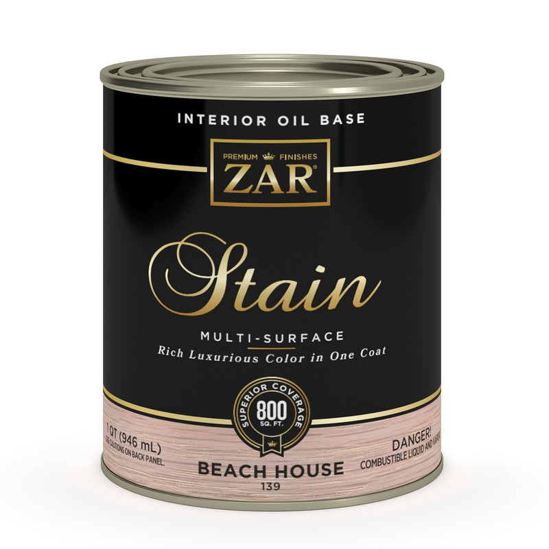 ZAR Interior Oil Base Stain, Beach House, Quart manufacturer can