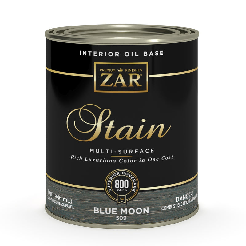 ZAR Interior Oil Base Stain, Blue Moon, Quart manufacturer can