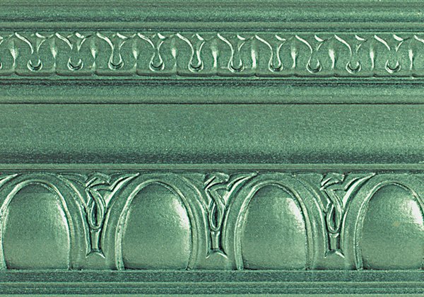 Modern Masters Satin Metallic Mystical Green manufacturer sample; reference for Quart