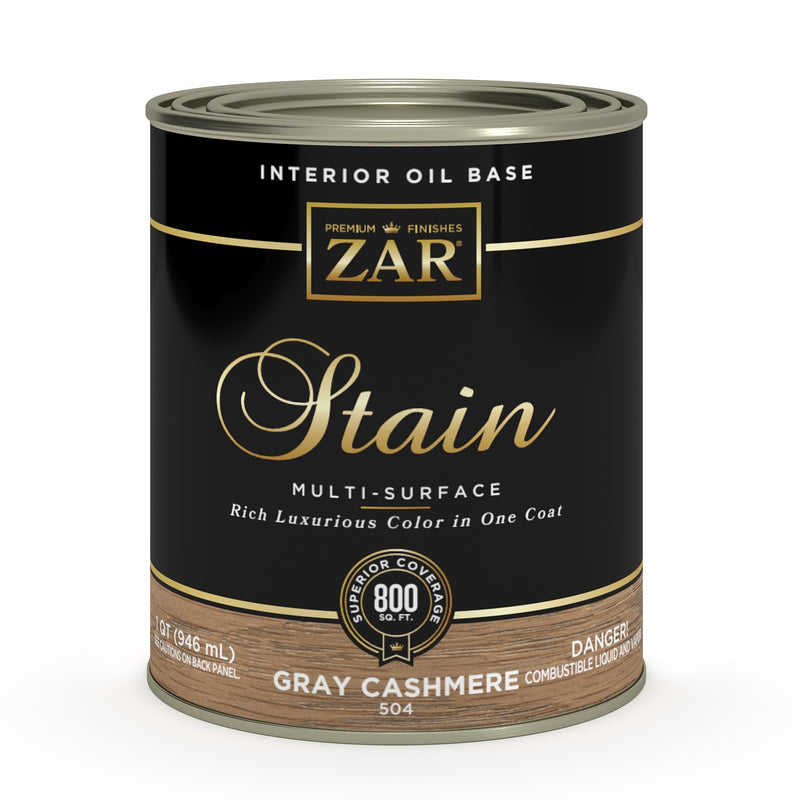 ZAR Interior Oil Base Stain, Gray Cashmere, Quart manufacturer can
