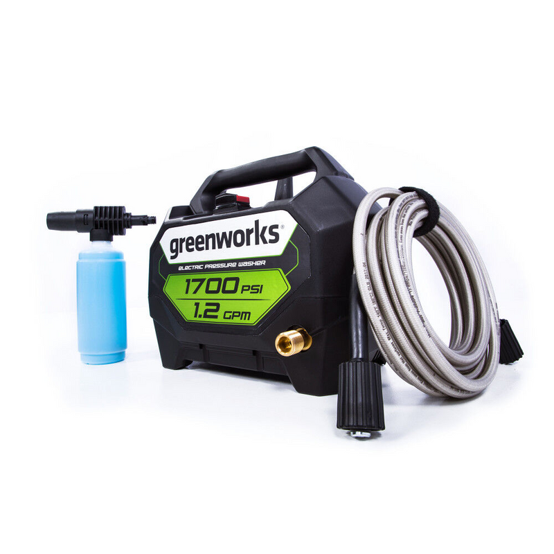Greenworks 1700 PSI Portable Electric Pressure Washer Kit