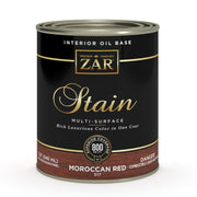 ZAR Interior Oil Base Stain, Moroccan Red, Quart manufacturer can