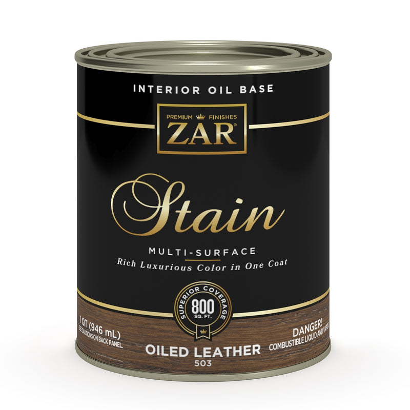 ZAR Interior Oil Base Stain, Oiled Leather, Quart manufacturer can