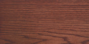 Manufacturer Old Masters Red Mahogany stain sample on oak