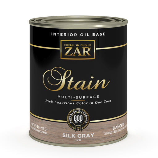 ZAR Interior Oil Base Stain, Silk Gray, Quart manufacturer can