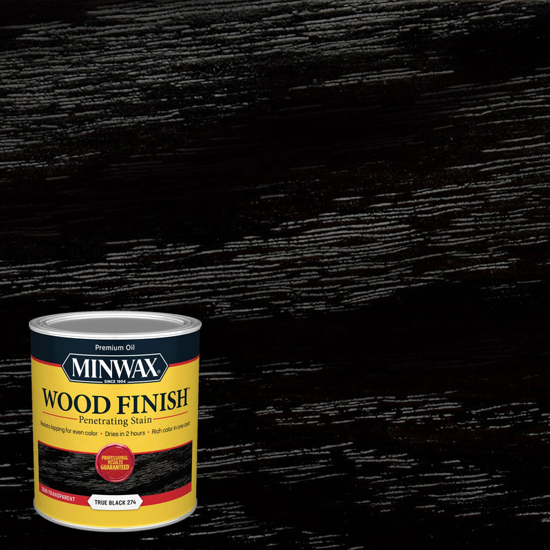 True Black manufacturer color sample; substrate affects appearance