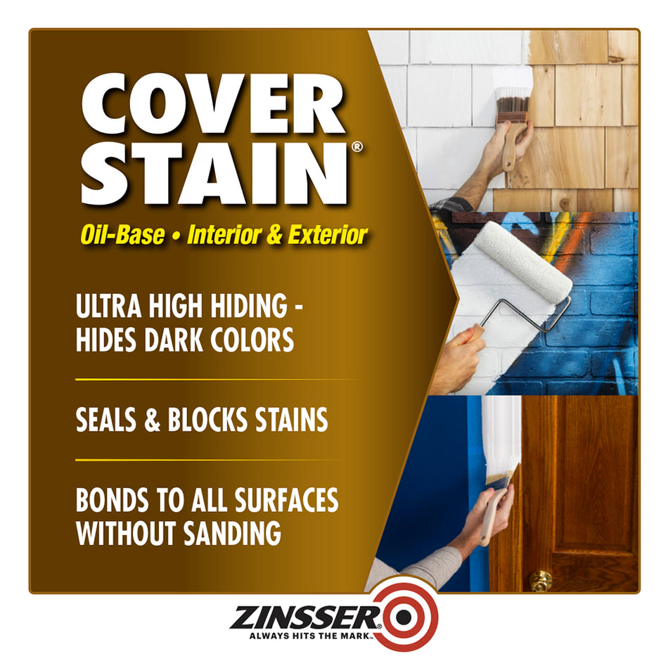 Zinsser Cover-Stain Oil-Based Primer, White, Gallon