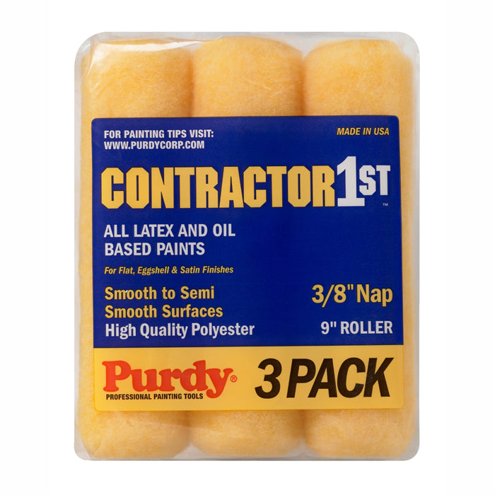 Purdy Contractor 1st Polyester Roller Cover, 3-Pack