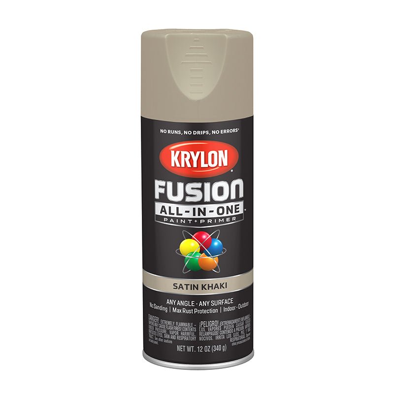 Krylon Fusion All - in - One Spray Paint - Khaki (12 oz) - LCB Paint & Supply