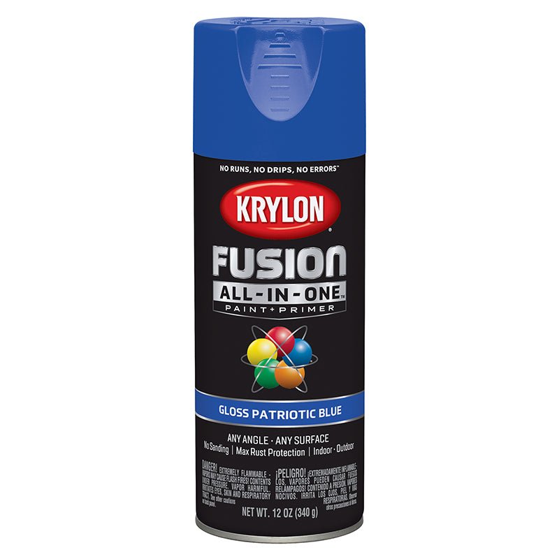 Krylon Fusion All in One Spray Paint Patriotic Bl () 12 oz Project Weekend DIY