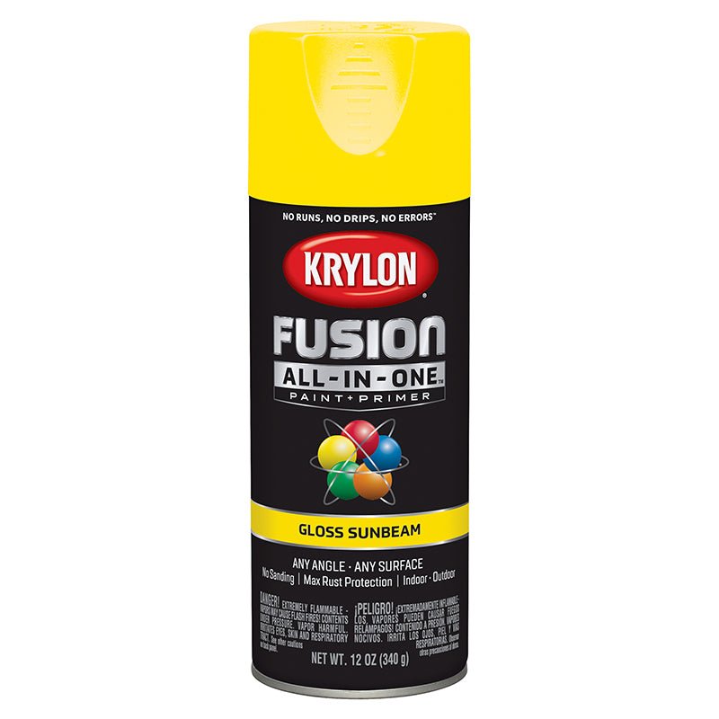 Krylon Fusion All - in - One Spray Paint - Sunbeam (12 oz) - LCB Paint & Supply
