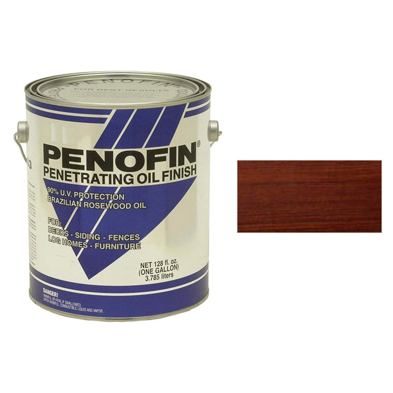 Penofin Blue Label Stain, Sierra, Gallon with Sierra color swatch