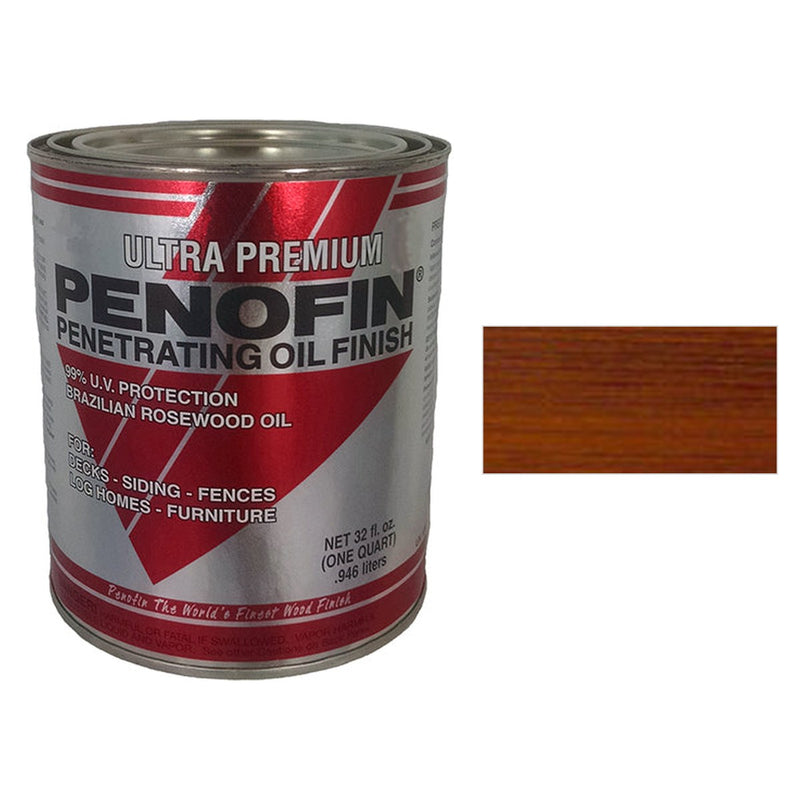 Penofin Red Label Stain, Transparent Redwood, Quart with Transparent Redwood color swatch