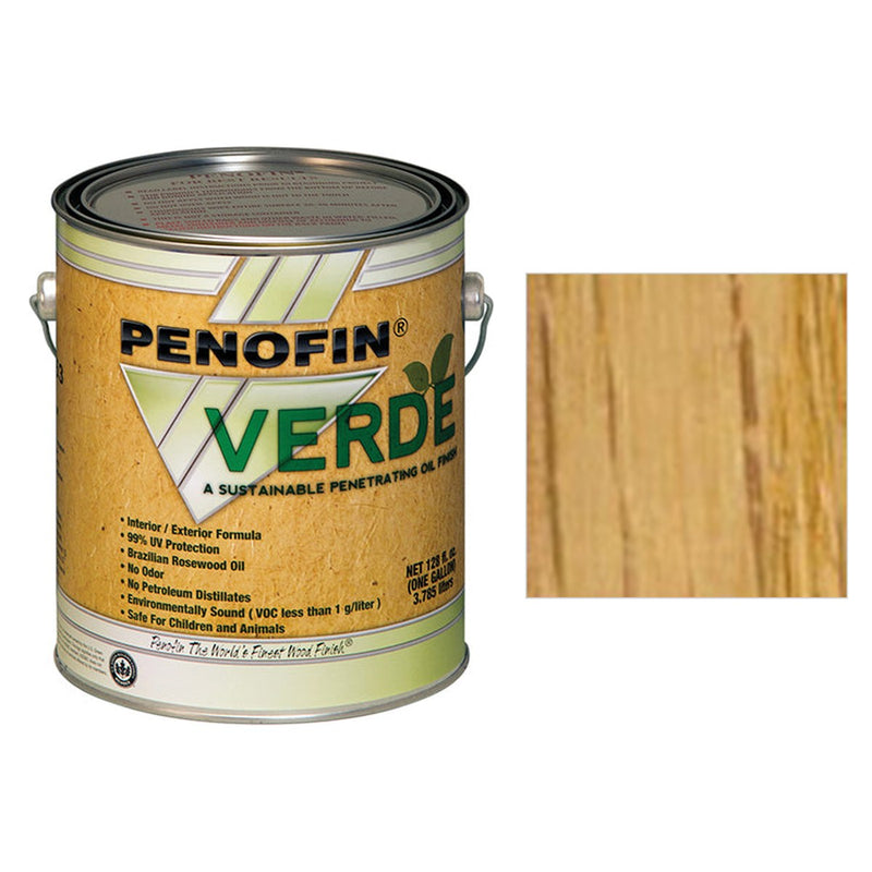 Penofin Verde Zero VOC Stain, Natural, Gallon with Natural color swatch