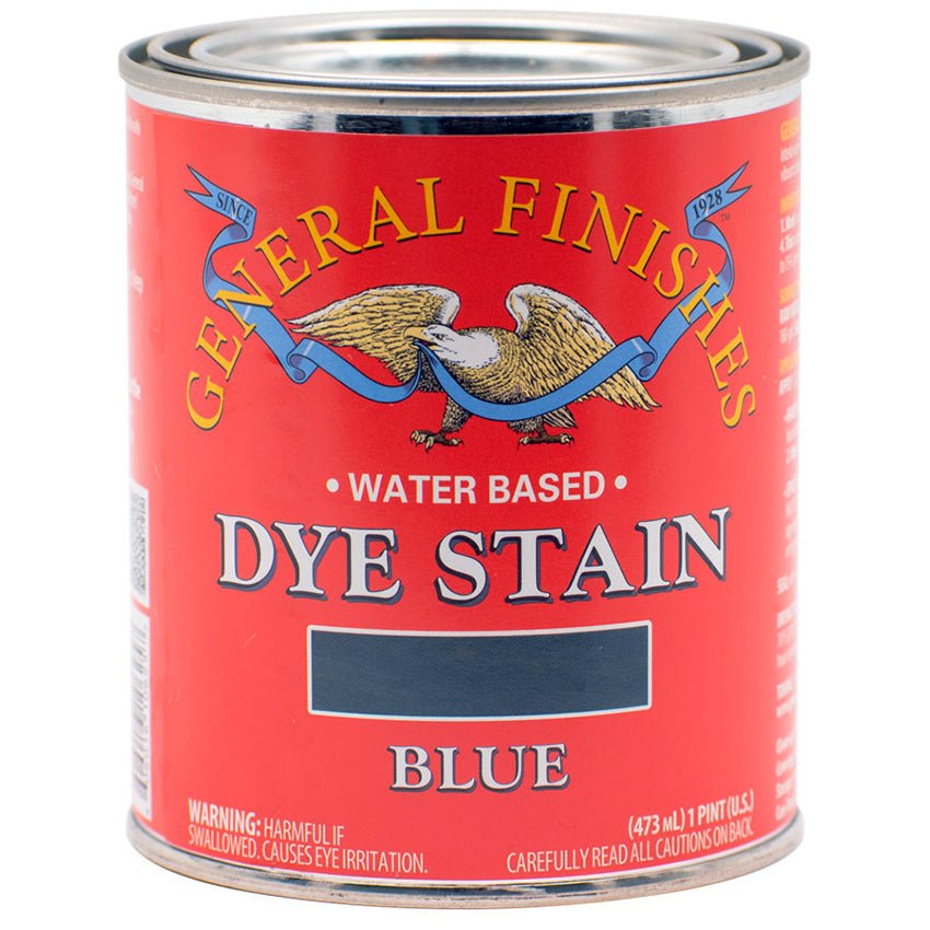 General Finishes Water Based Dye Stain Blue Pint Project Weekend DIY