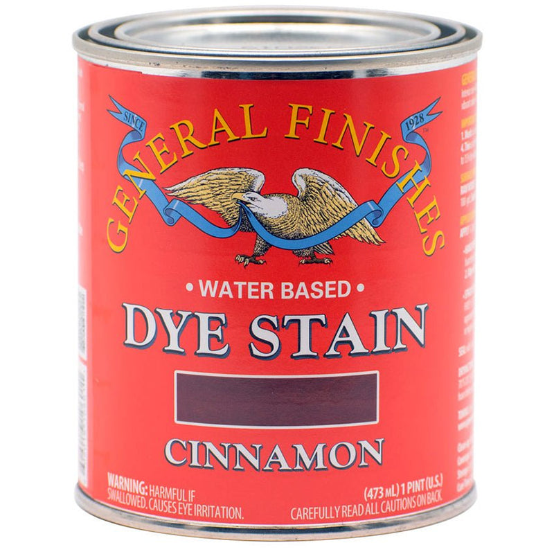 Pint General Finishes WB Dye Stain Cinnamon - LCB Paint & Supply
