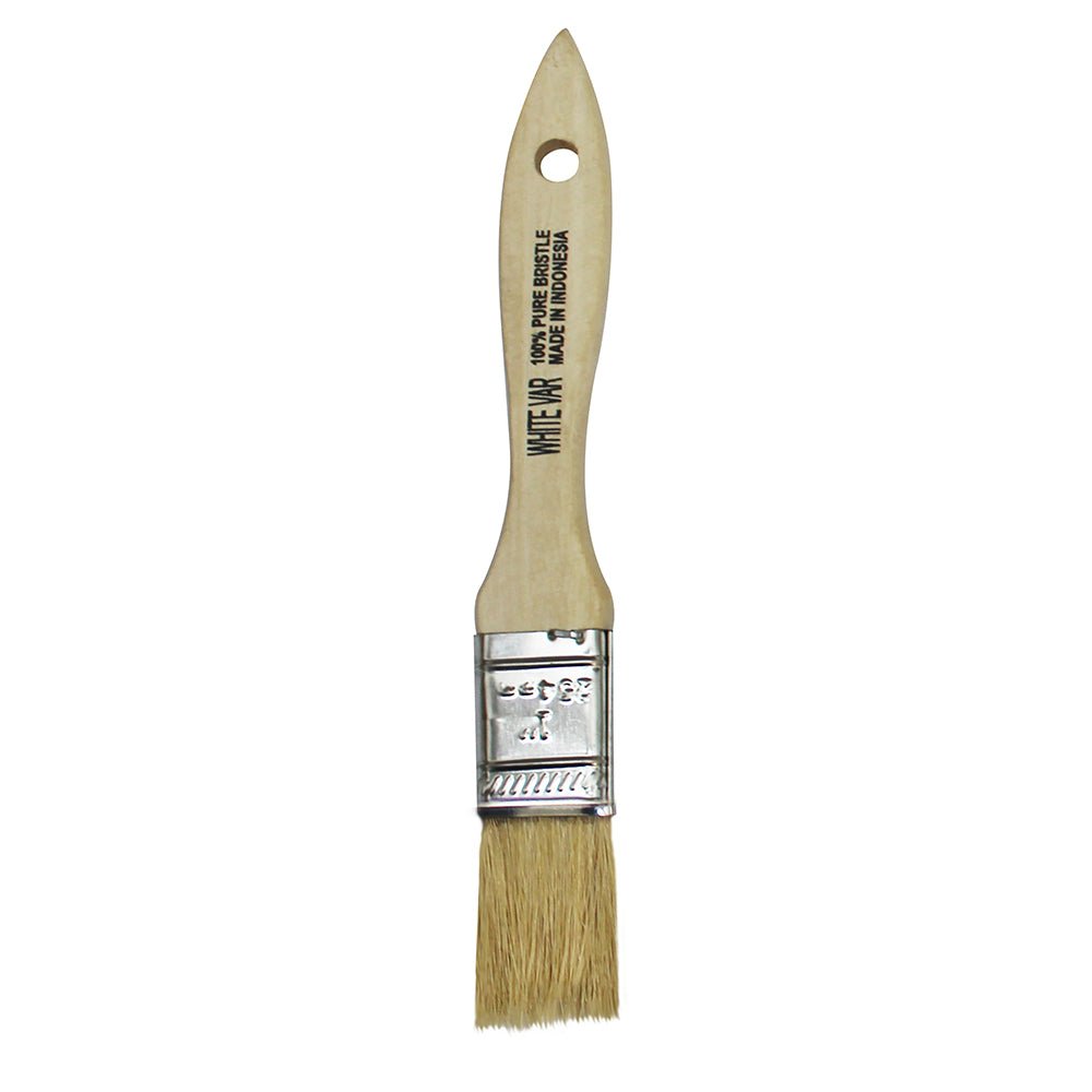 Premier Pro White Natural Bristle Brush 1in Project Weekend DIY