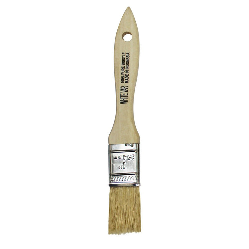 Premier Pro White Natural Bristle Brush 1in Project Weekend DIY