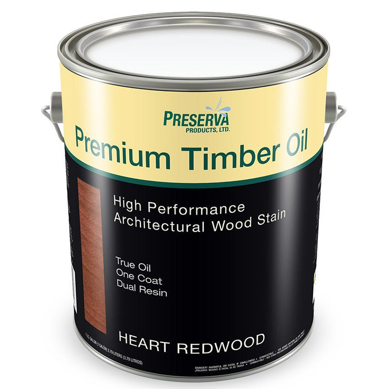 Preserva Products, Ltd. Timber Oil Heart Redwood Wood Finish Gallon Project Weekend DIY