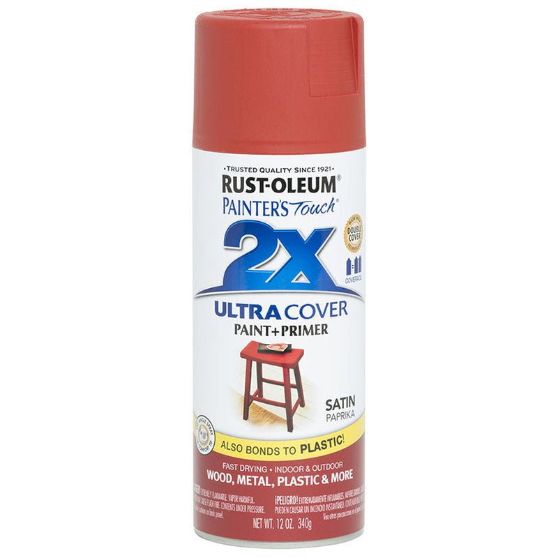 Rust Oleum Painter's Touch 2x Satin Paprika Spray Project Weekend DIY