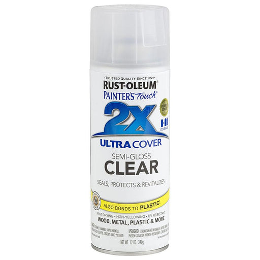 Rust Oleum Painter's Touch 2x Semi Gloss Clear Spray Project Weekend DIY