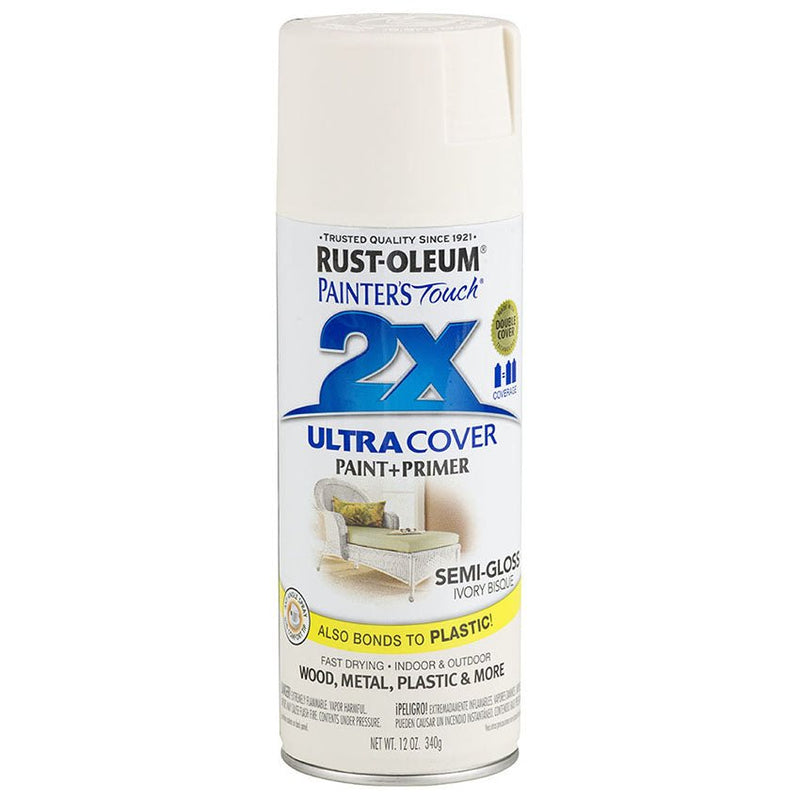 Rust Oleum Painter's Touch 2x Semi Gloss Ivr Spray Project Weekend DIY