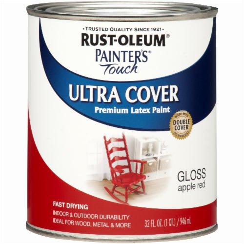 Rust - Oleum Painter's Touch Ultra Cover Apple Red - Quart - LCB Paint & Supply