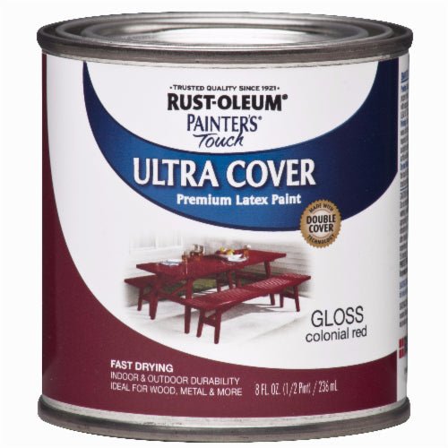 Rust - Oleum Painter's Touch Ultra Cover Colonial Red - Half Pint - LCB Paint & Supply