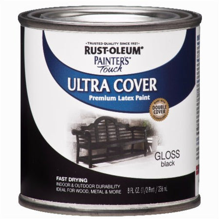 Rust Oleum Painter's Touch Ultra Cover Gloss Black Pint Project Weekend DIY
