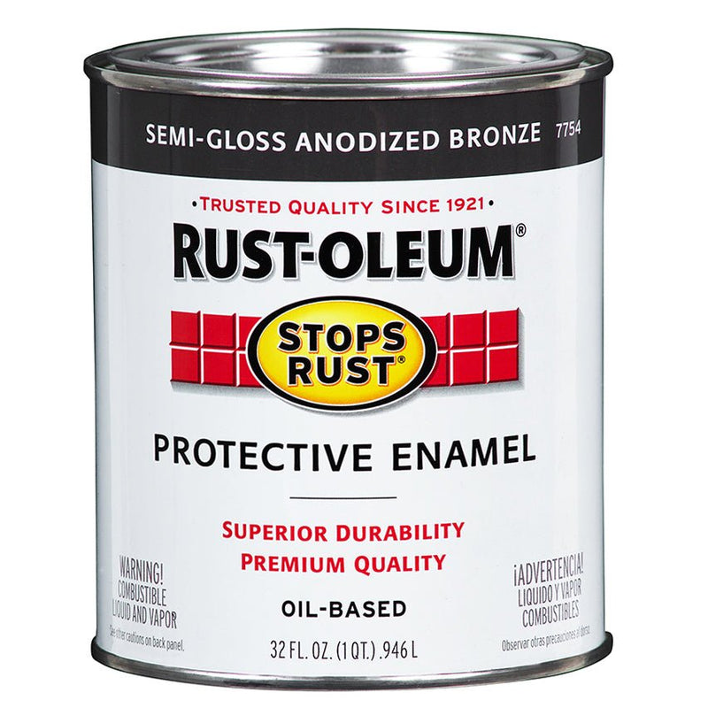 Rust - Oleum Protective Enamel Anodized Bronze - Quart - LCB Paint & Supply