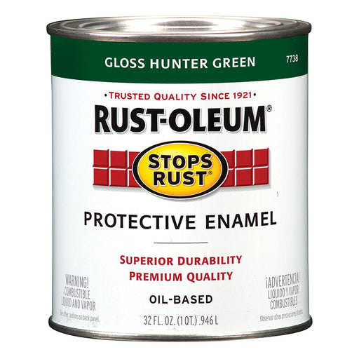 Rust - Oleum Protective Enamel Hunter Green - Quart - LCB Paint & Supply