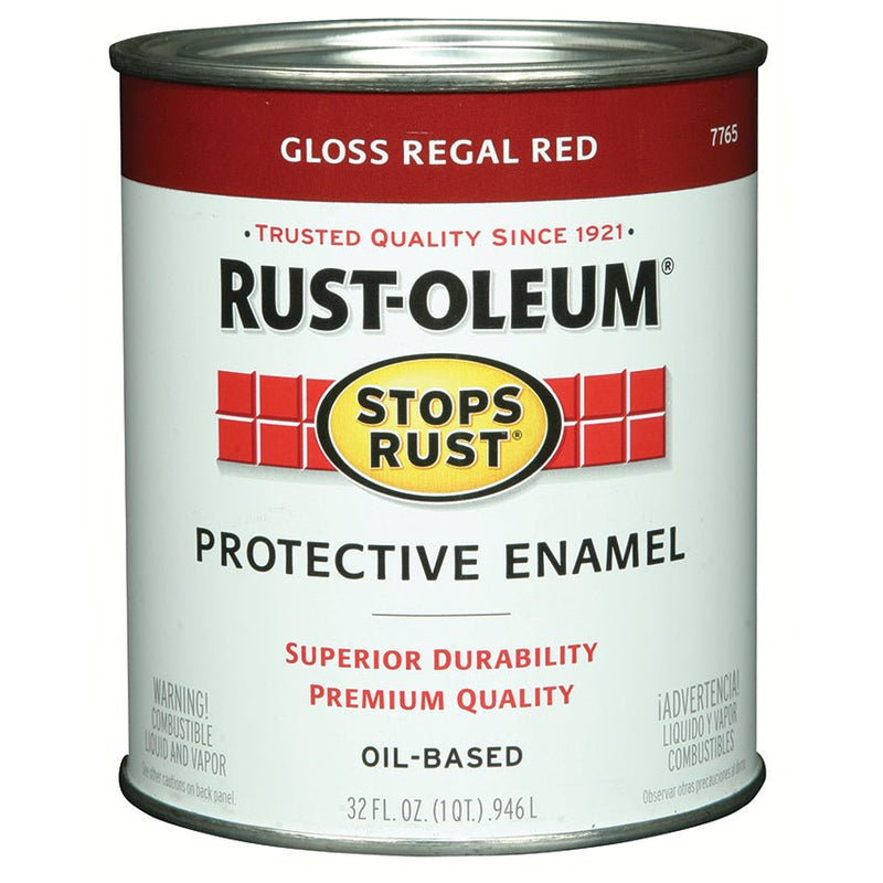 Rust - Oleum Protective Enamel Regal Red - Quart - LCB Paint & Supply