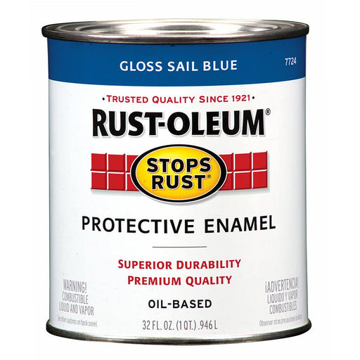 Rust - Oleum Protective Enamel Sail Blue - Quart - LCB Paint & Supply