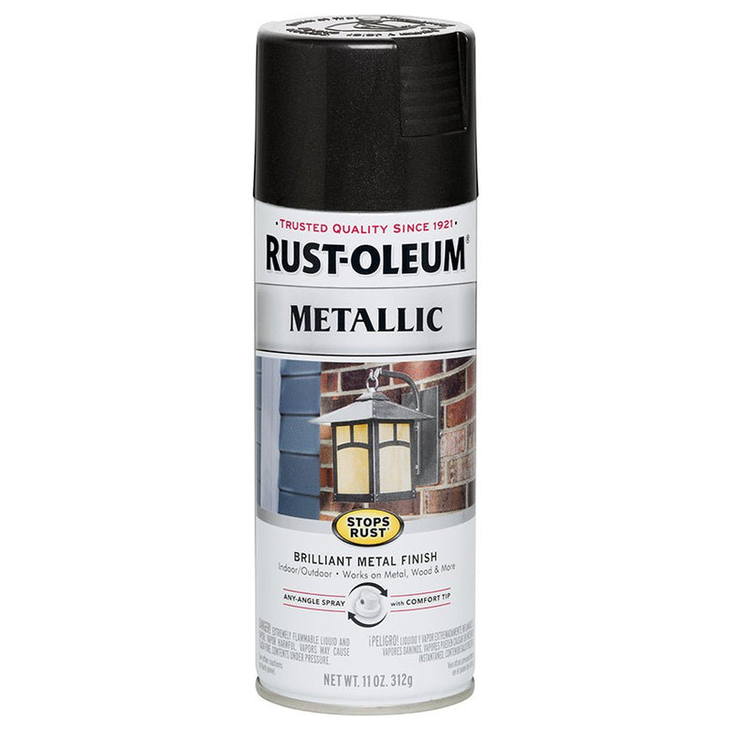 Rust Oleum Spray Metallic Black 11 oz Project Weekend DIY