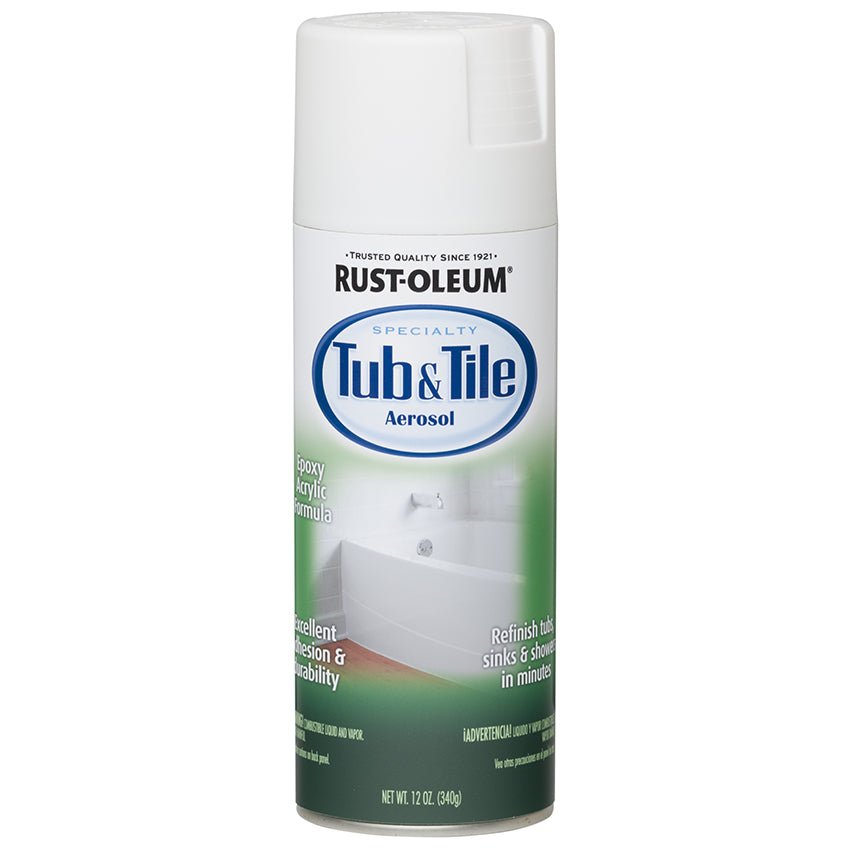Rust Oleum Tub & Tile Spray White 12 oz Project Weekend DIY
