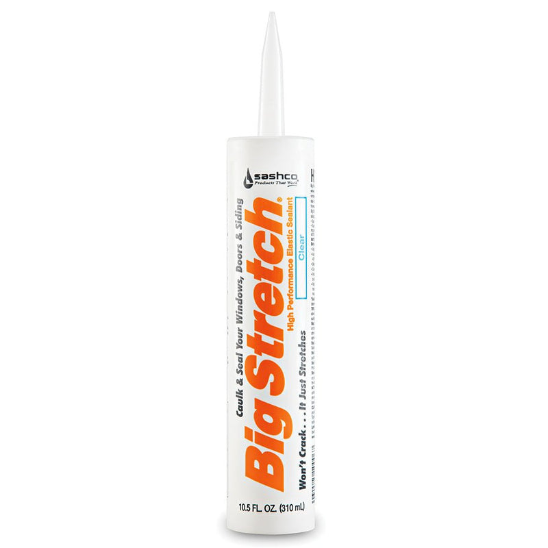 Sashco Cartridge Big Stretch Caulk Clear - 10.5oz - LCB Paint & Supply
