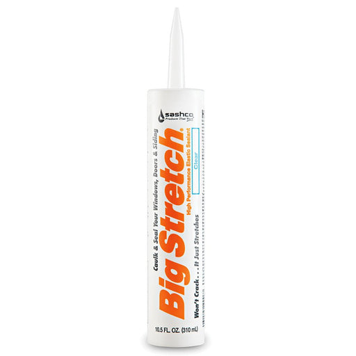 Sashco Cartridge Big Stretch Caulk Clear - 10.5oz - LCB Paint & Supply