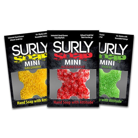 Surly Soap Infused Scrubber Mini Bar Medium Heavy Duty Hand Cleaning Project Weekend DIY