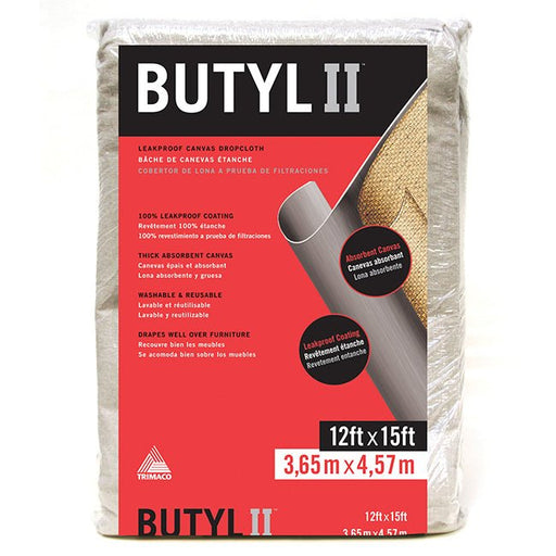 Trimaco Butyl II Canvas Drop 7oz - 12x15ft - LCB Paint & Supply
