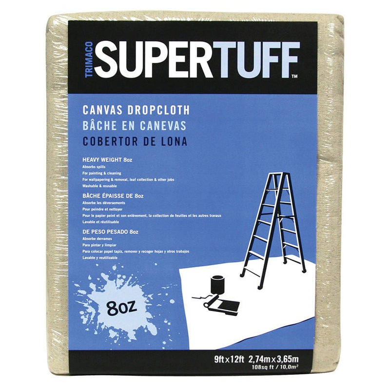 Trimaco Canvas Drop 8oz 9x12ft Project Weekend DIY