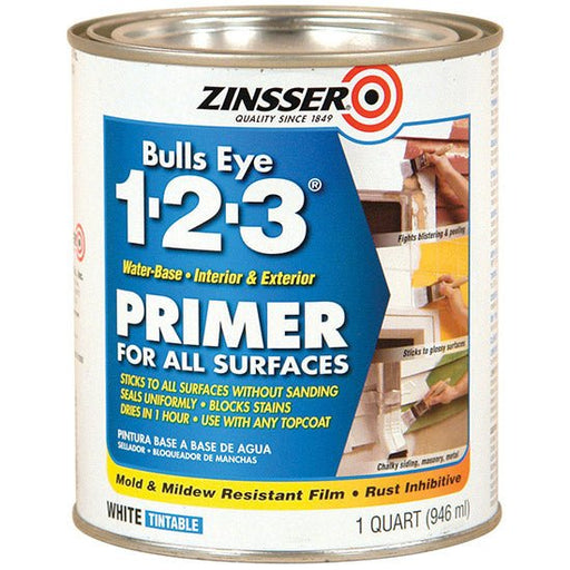 Zinsser Bulls Eye 1 - 2 - 3 Primer - Quart - LCB Paint & Supply