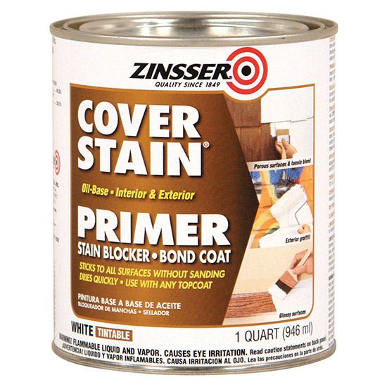 Zinsser Cover - stain Oil Primer - Quart - LCB Paint & Supply